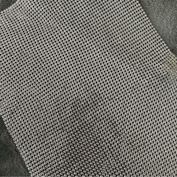 Metallic Silver Chainmail Halter Top One Size Party Festival Y2K - Picture 6 of 12